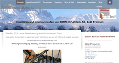 Desktop Screenshot of bernhof.ch